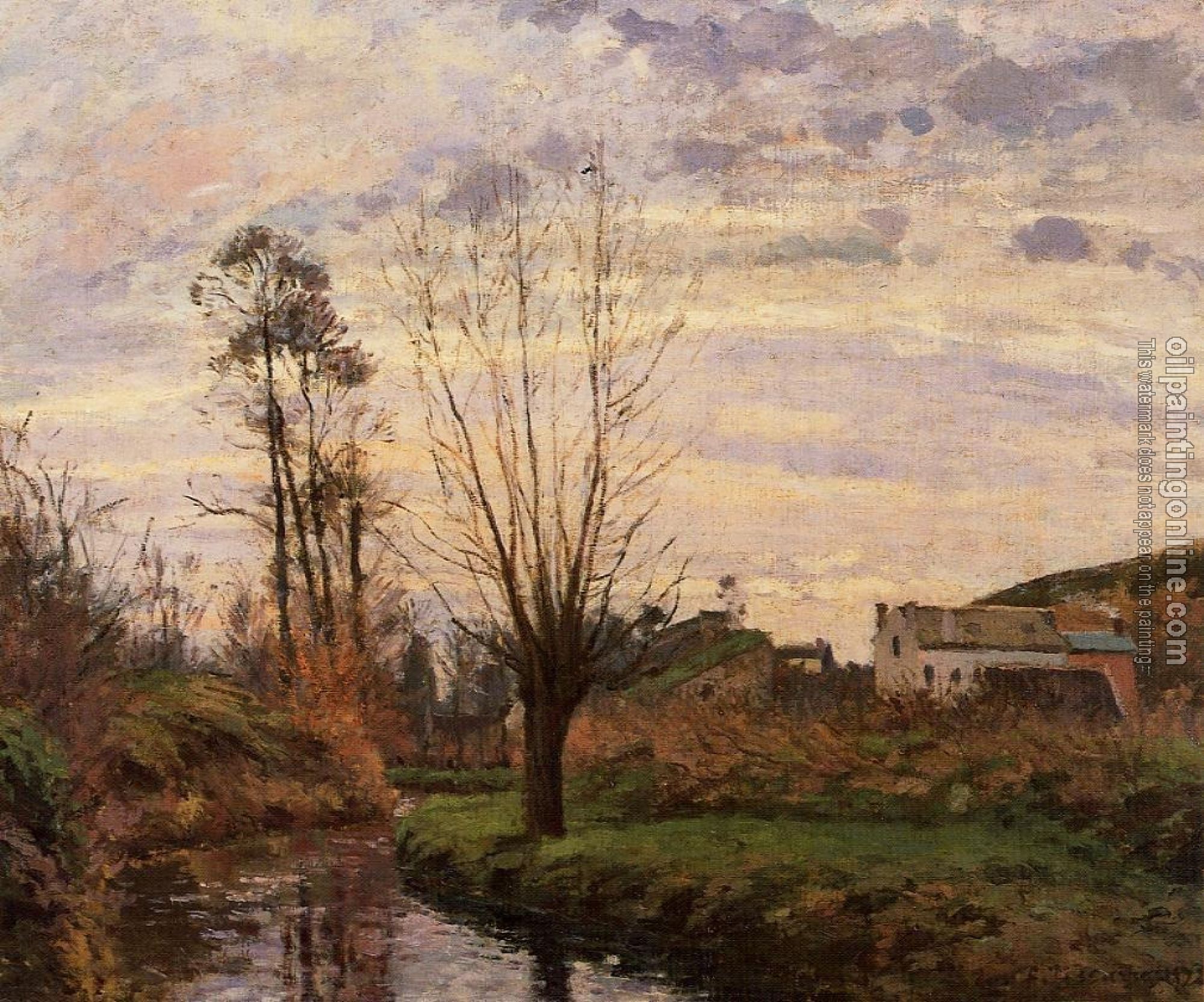 Pissarro, Camille - Landscape with Small Stream